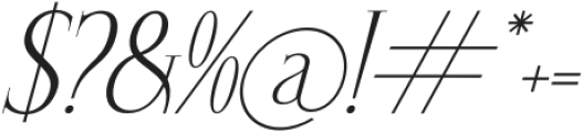 SAEGATHE Italic otf (400) Font OTHER CHARS