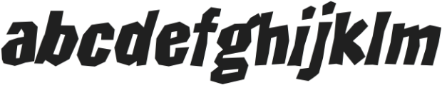 SALTY SOMBRERO Oblique Wonky otf (400) Font LOWERCASE