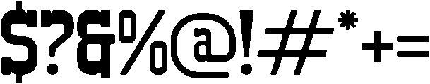 SAN ANDREAS otf (400) Font OTHER CHARS
