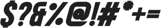 SANDBOX Bold Italic otf (700) Font OTHER CHARS