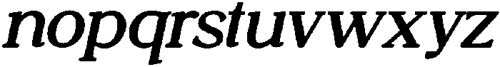 SASJuliette-SemiBoldItalic otf (600) Font LOWERCASE