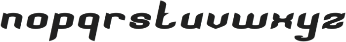 SATURNUS Bold Italic otf (700) Font LOWERCASE
