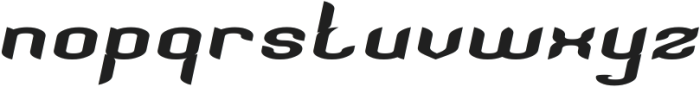 SATURNUS Italic otf (400) Font LOWERCASE