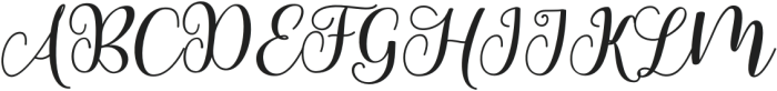 SabangScript otf (400) Font UPPERCASE