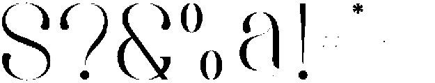 Saber Regular otf (400) Font OTHER CHARS