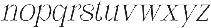 Sabeth Italic otf (400) Font LOWERCASE