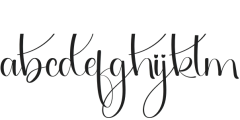 Sabila Regular otf (400) Font LOWERCASE