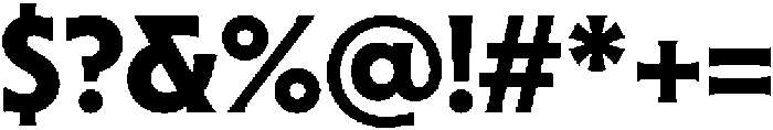 Sable Bold otf (700) Font OTHER CHARS