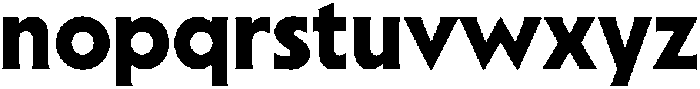 Sable Bold otf (700) Font LOWERCASE