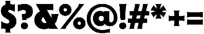 Sable ExtraBold otf (700) Font OTHER CHARS