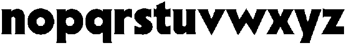 Sable ExtraBold otf (700) Font LOWERCASE