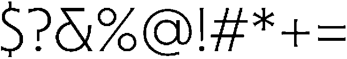 Sable ExtraLight otf (200) Font OTHER CHARS