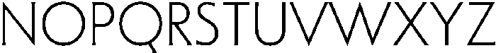 Sable ExtraLight otf (200) Font UPPERCASE