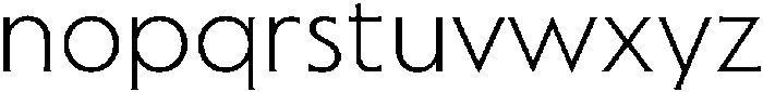 Sable ExtraLight otf (200) Font LOWERCASE