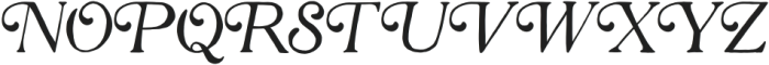 Sable Quill Italic Caps otf (400) Font UPPERCASE