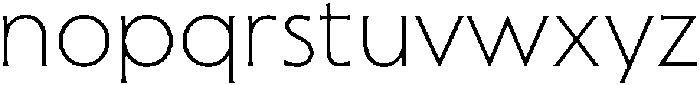 Sable Thin otf (100) Font LOWERCASE
