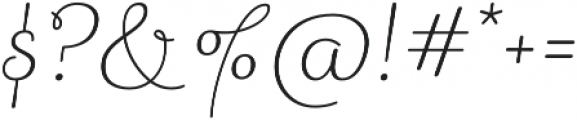 Sabores Script Light Italic otf (300) Font OTHER CHARS