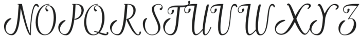 Sabrina Script Regular otf (400) Font UPPERCASE