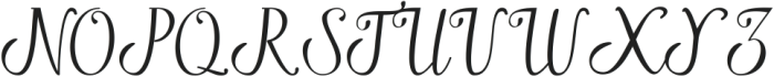 Sabrina Script Regular ttf (400) Font UPPERCASE