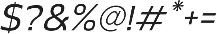 Sabu-RegularItalic otf (400) Font OTHER CHARS