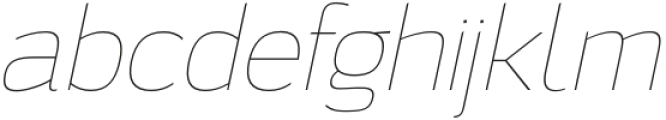 Sabu Thin Italic otf (100) Font LOWERCASE