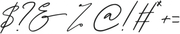 Sachlette Signature otf (400) Font OTHER CHARS