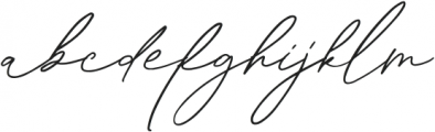 Sachlette Signature otf (400) Font LOWERCASE