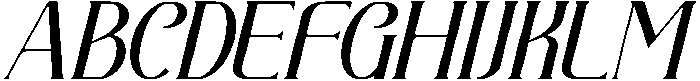 Sacravia Italic otf (400) Font UPPERCASE