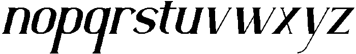Sacravia Italic otf (400) Font LOWERCASE