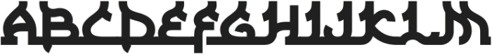 Sacred Mubarak otf (400) Font UPPERCASE