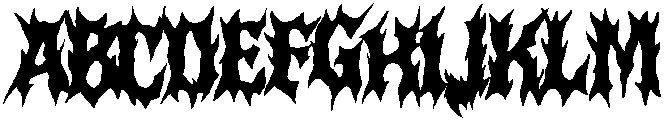 Sacred Regular otf (400) Font UPPERCASE