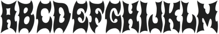 Sad Rock Regular otf (400) Font UPPERCASE