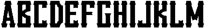 Saddle Ridge Regular otf (400) Font UPPERCASE