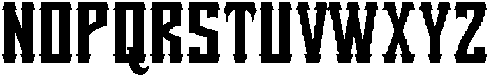 Saddle Ridge Regular otf (400) Font UPPERCASE