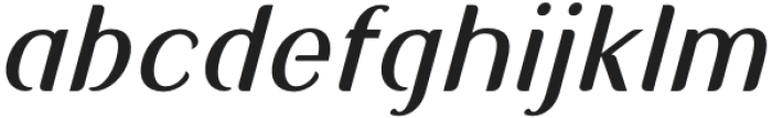 Sadigu Slanted otf (400) Font LOWERCASE