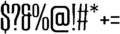 Safati Condensed otf (400) Font OTHER CHARS