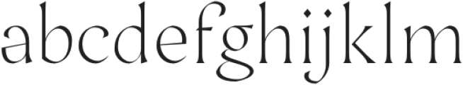 Saffron Extra Light otf (200) Font LOWERCASE