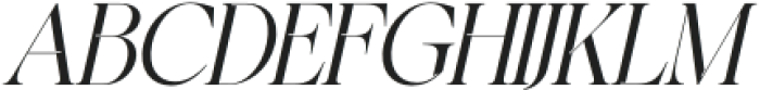 Saficel Thin Italic otf (100) Font UPPERCASE