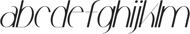 Safira Italic otf (400) Font LOWERCASE