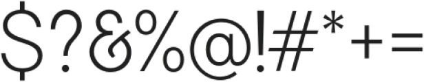 Saga Grotesk Light otf (300) Font OTHER CHARS