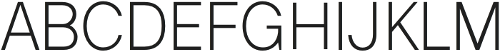 Saga Grotesk Light otf (300) Font UPPERCASE