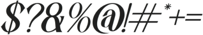 Sagaru-Italic otf (400) Font OTHER CHARS