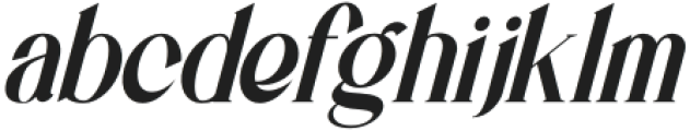 Sagaru-Italic otf (400) Font LOWERCASE