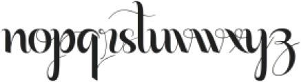SagitariusSwash-Regular otf (400) Font LOWERCASE