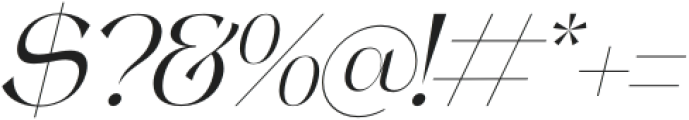 Sagite Italic otf (400) Font OTHER CHARS