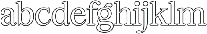 SagithaOutline-Regular otf (400) Font LOWERCASE