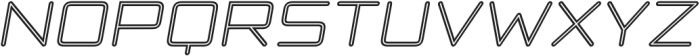 Sagoma Thick Outline Italic otf (400) Font LOWERCASE