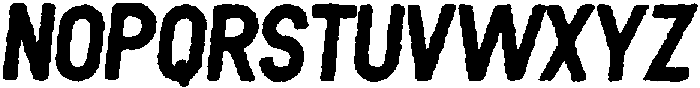 Sagre Circular Eroded Italic otf (400) Font UPPERCASE