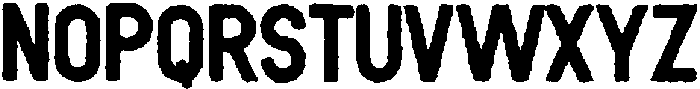 Sagre Circular Eroded otf (400) Font UPPERCASE