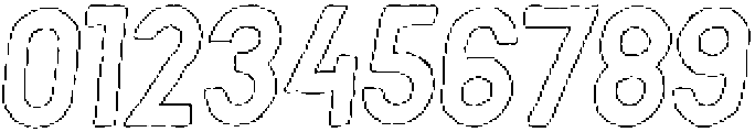 Sagre Circular Outline Italic otf (400) Font OTHER CHARS